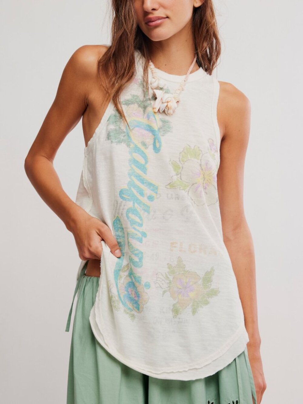 FREE PEOPLE We The Free Rosie Graphic Tank / Tofu Combo - Picture 4 of 9